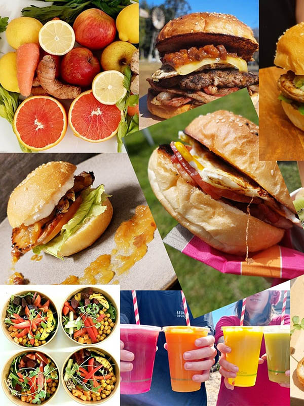 Collage of fresh foods