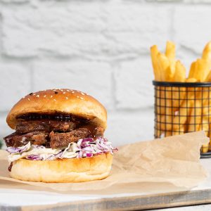 Smoked Brisket & Slaw Burger