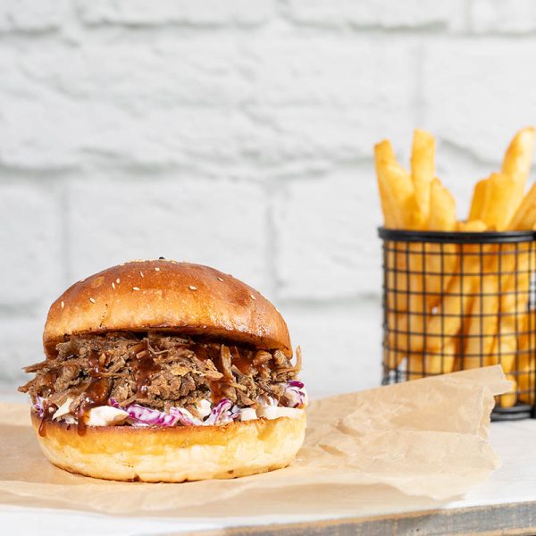 Pulled Lamb & Slaw Burger